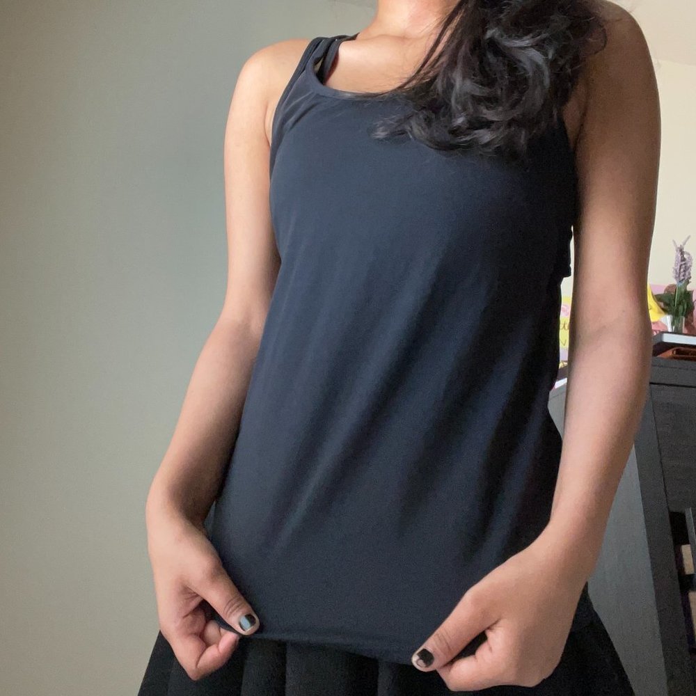 Fabletics Open Back Workout Tank Black